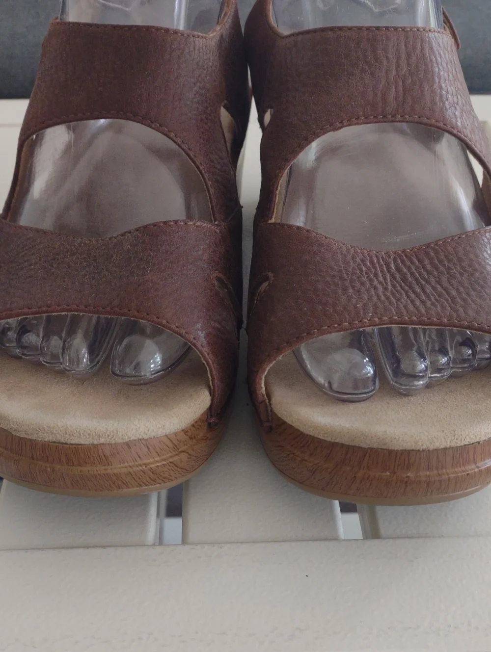 Dansko Leather Strappy Platform Sandal Clog Size 41 Boho Summer Excellent!